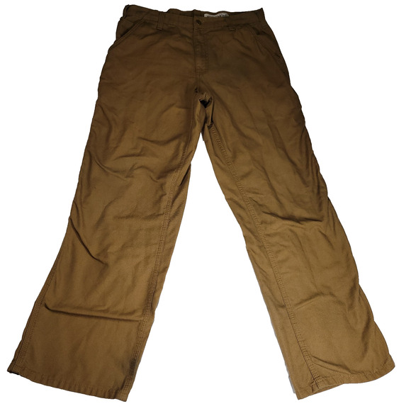Carhartt Pants Mens Sz 34x32 Beige Canvas Carpenter Gorpcore Grunge Workwear - Picture 1 of 16